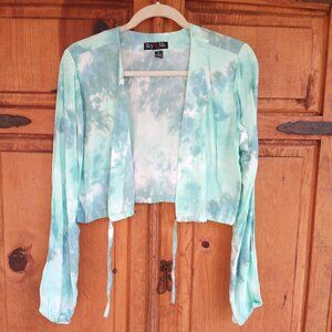 tie dye open shirt